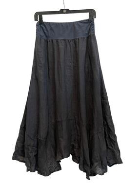 Inizio woman charcoal grey color Skirt XL Flowing Maxi